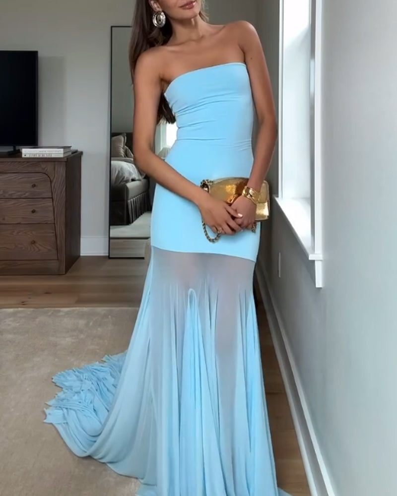 Elegant Strapless Dress