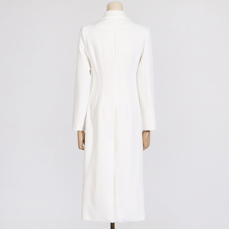 Niche design simple coat 2024 spring new fashion elegant commuter style slim slimming windbreaker for women