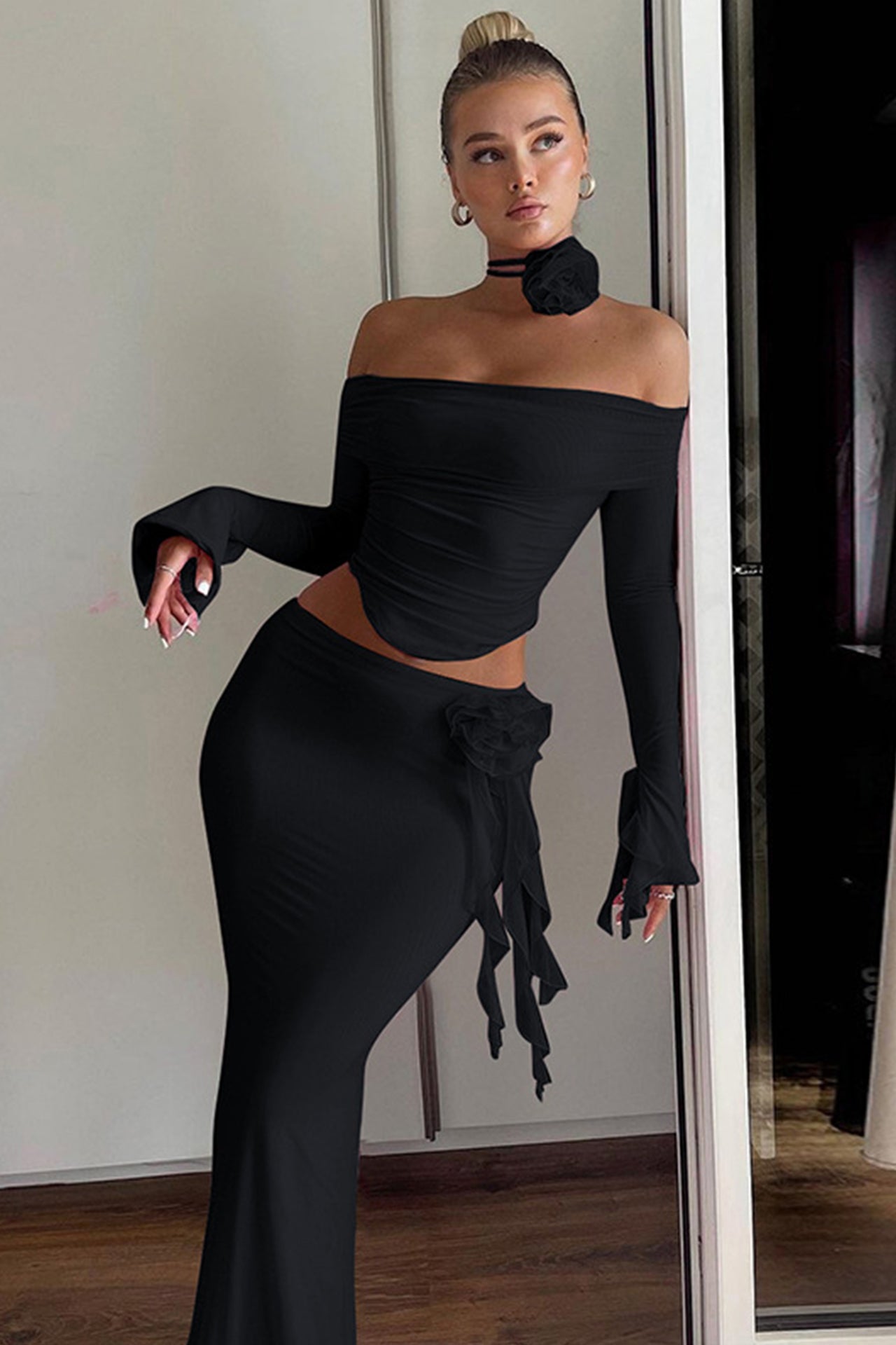 Charis Off the Shoulder Two Pieces Sets