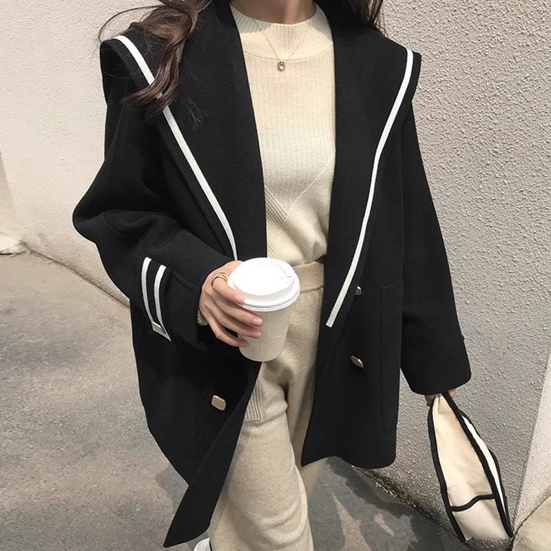 Vintage Faux Cashmere Tweed Button Jacket