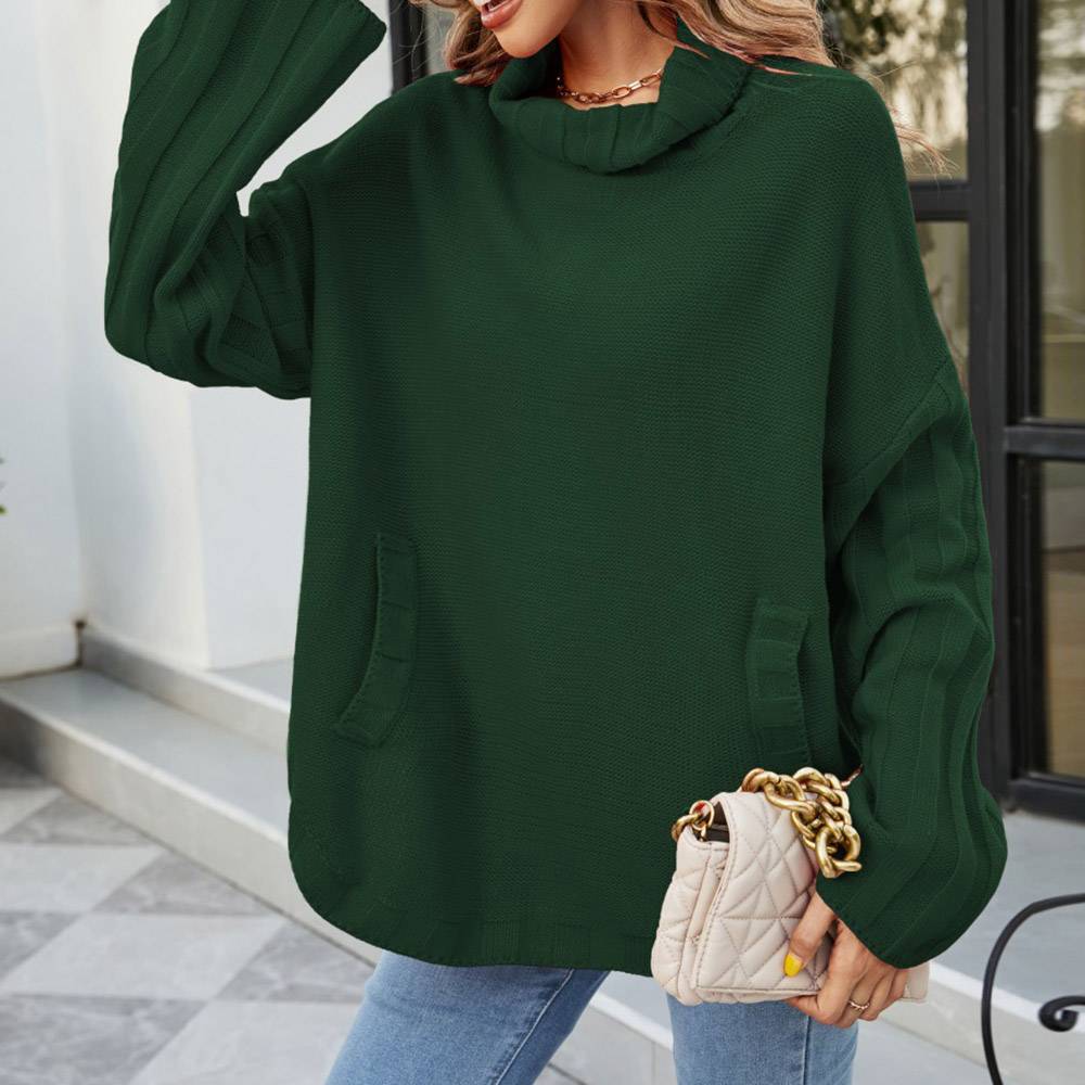 Pocket Regular Long Sleeve Women's Sweater