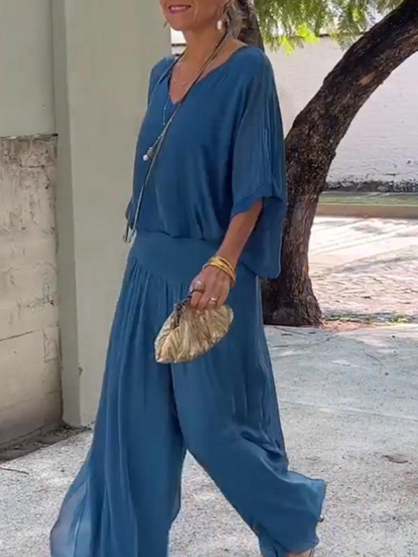 Casual Elegant Chiffon Suit