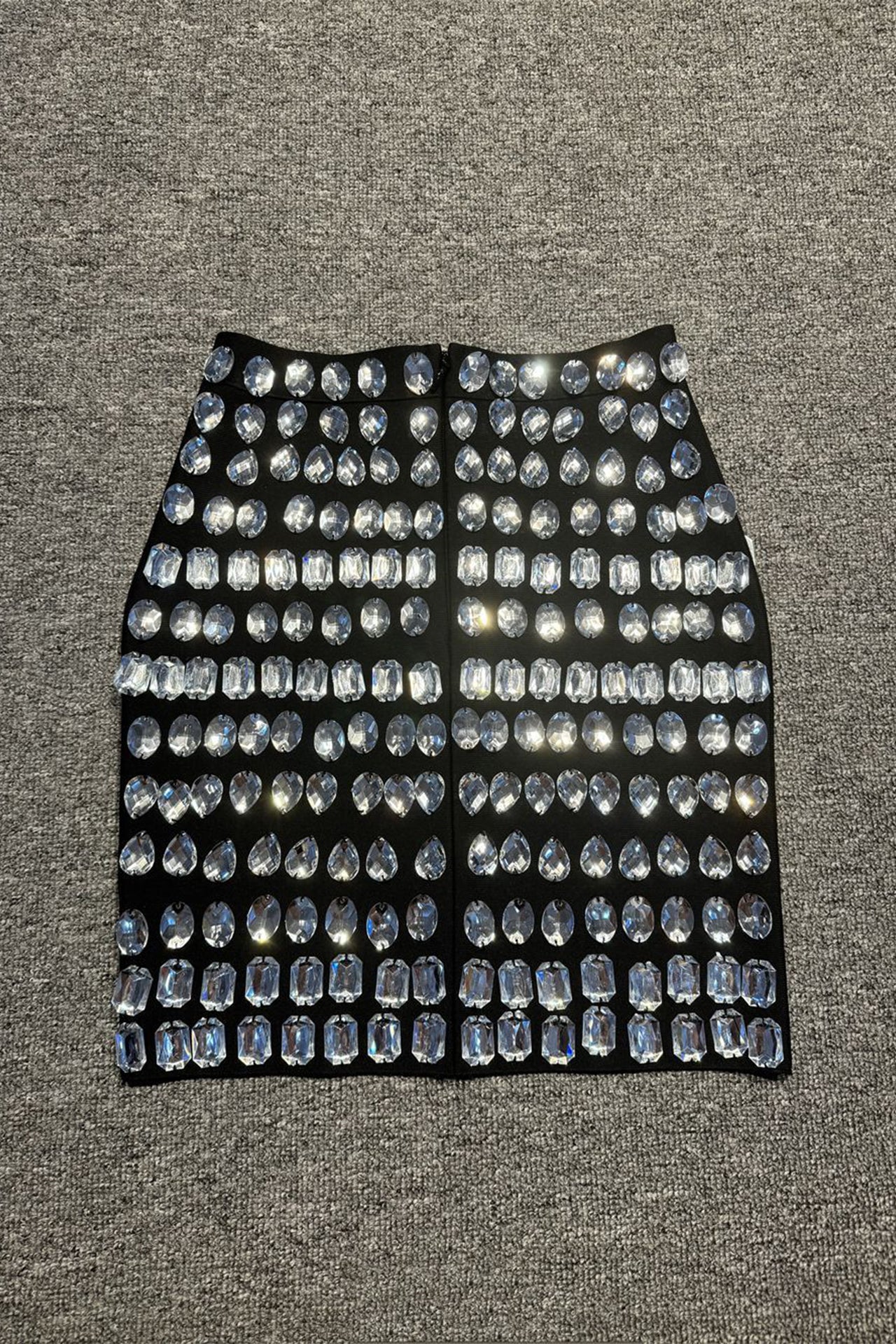 Leah Rhinestone Mini Skirt