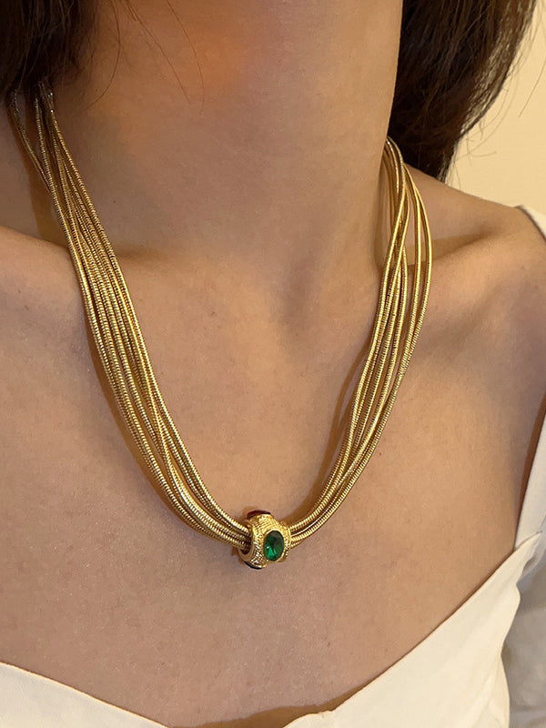 Chains Geometric Necklaces Accessories