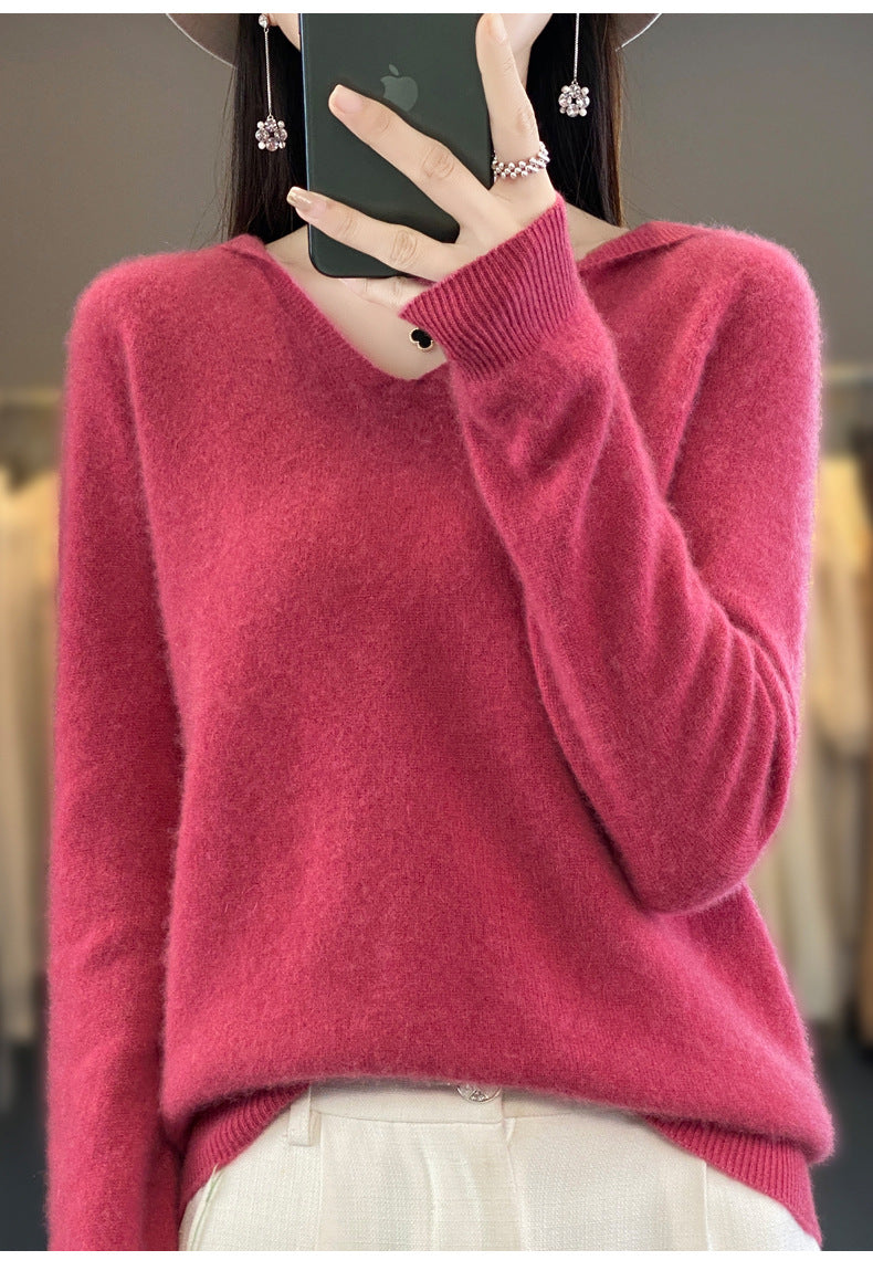 Literary Cashmere Hooded Sweatshirt