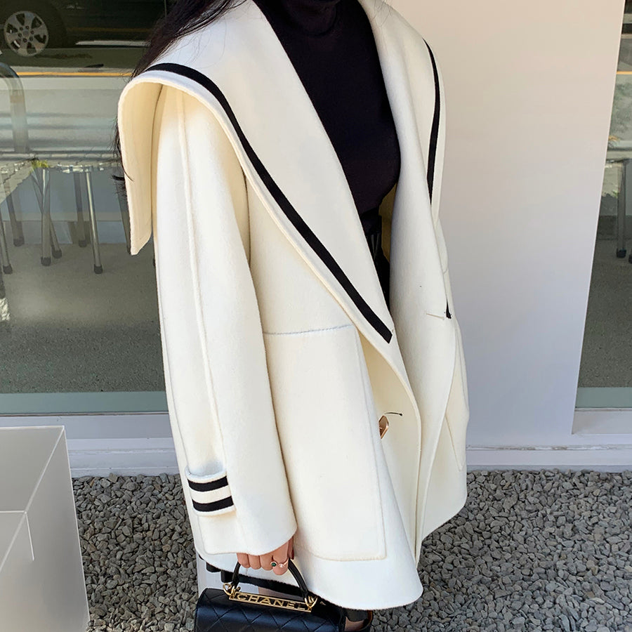 Vintage Faux Cashmere Tweed Button Jacket