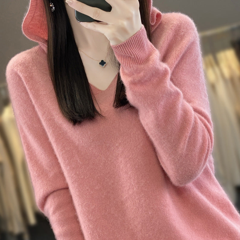 Literary Cashmere Hooded Sweatshirt