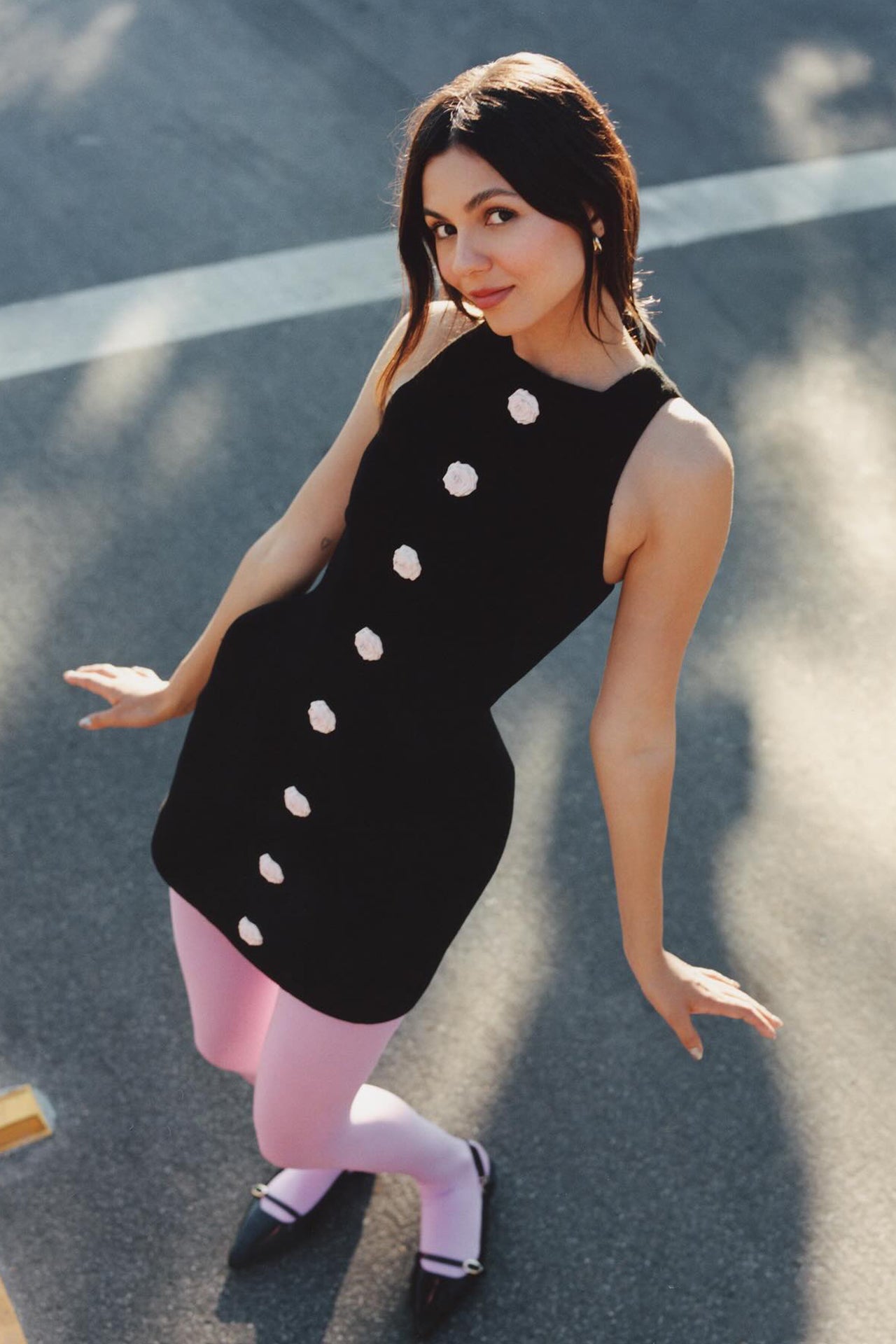 Emma Sleeveless Flower Mini Dress