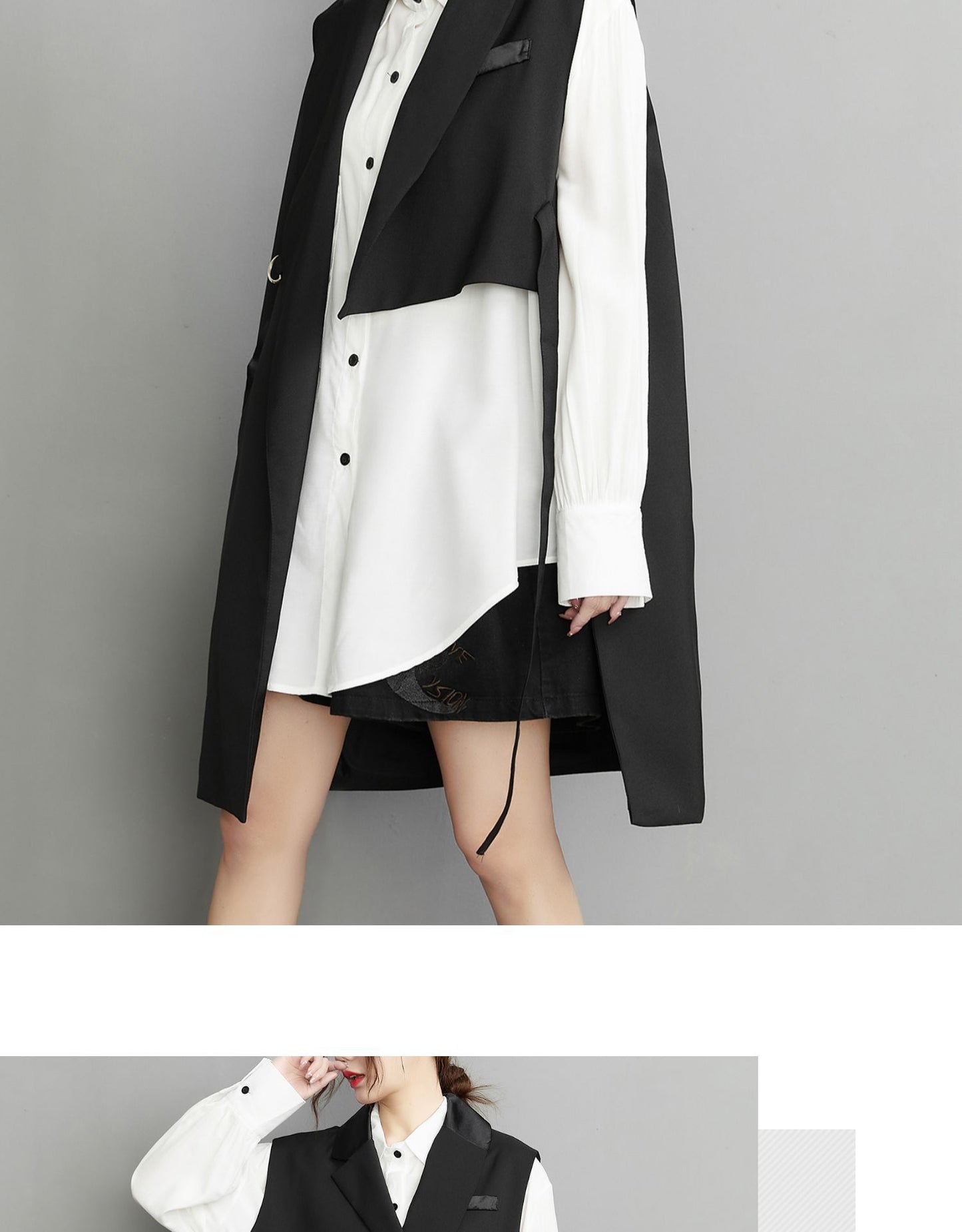 Personalized Black Sleeveless Vest