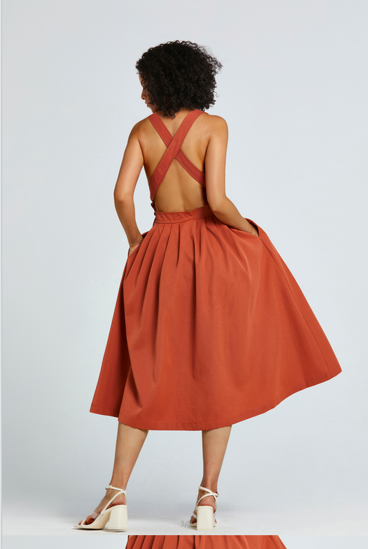 Chic Summer Backless Dress
