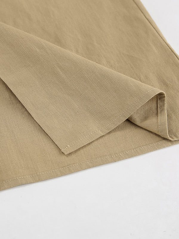 Bodycon High Waisted No Belt Pockets Solid Color Split-Front Skirts Bottoms