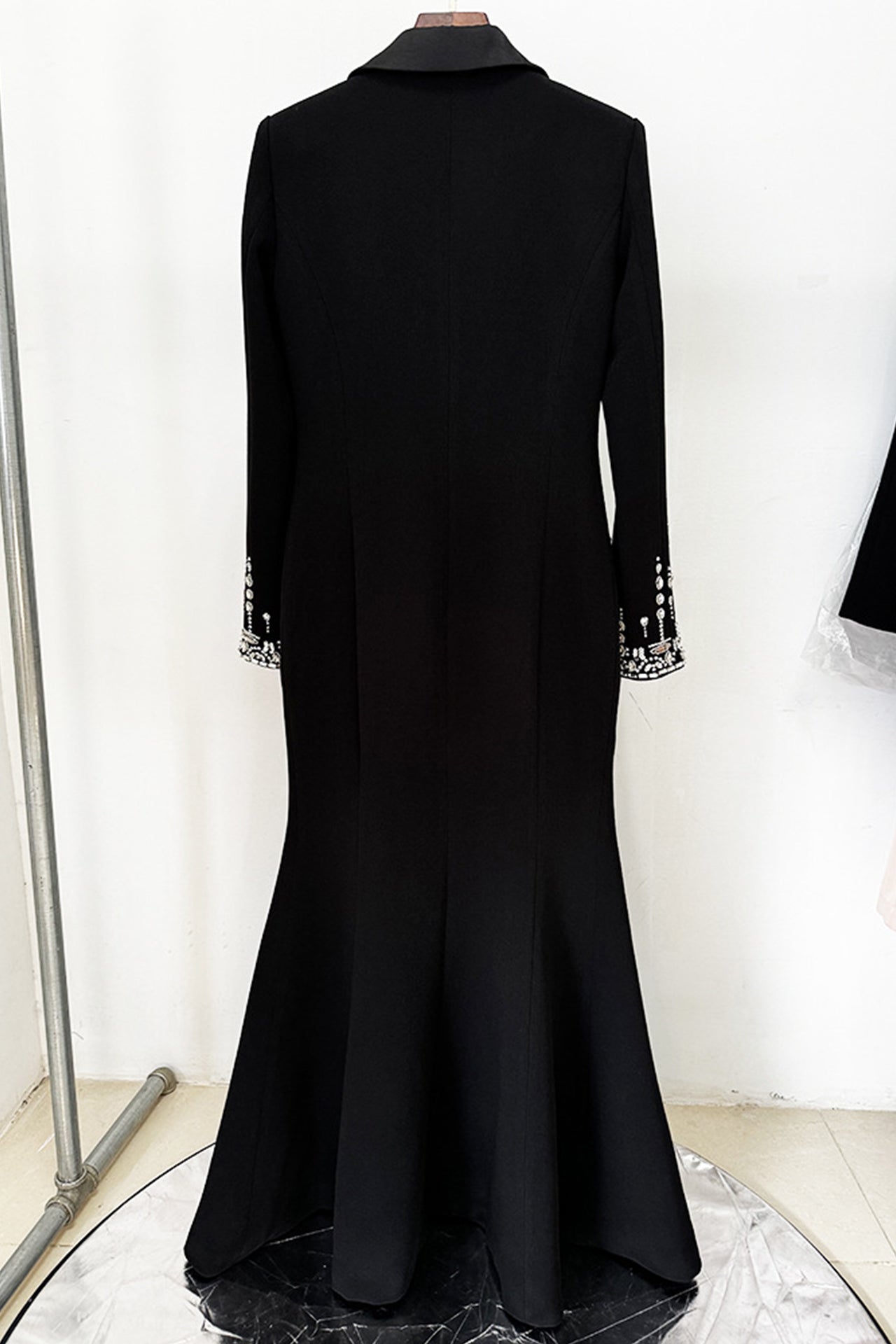 Junita Long Sleeve Blazer Maxi Dress