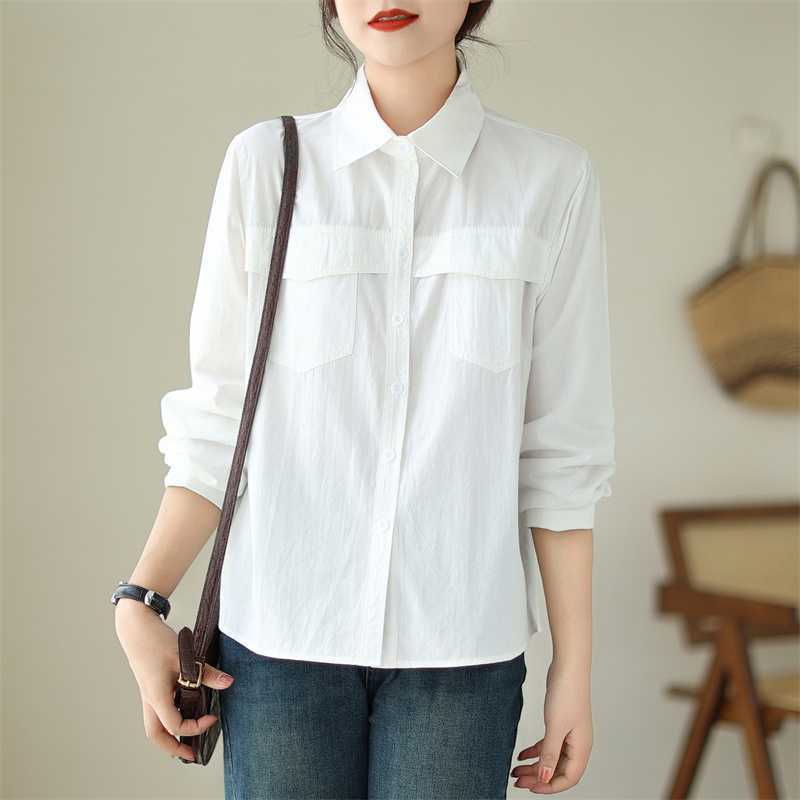 Casual Solid Color Long Sleeve Shirt