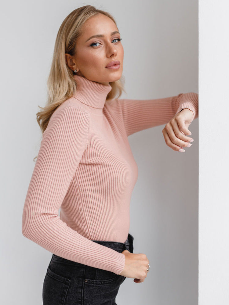 Turtleneck sweaters bottoming shirt autumn turtleneck pullover women