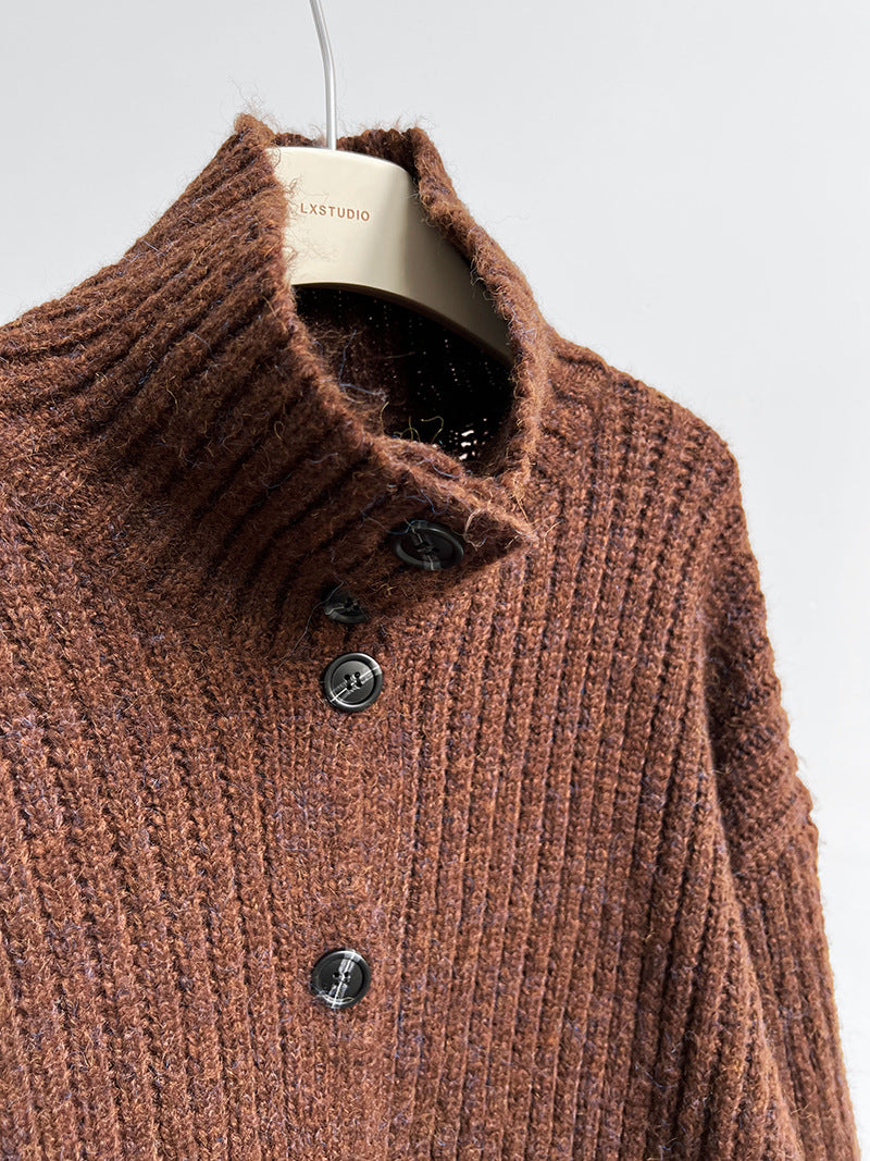 Loose Wool Turtleneck Sweater Outerwear