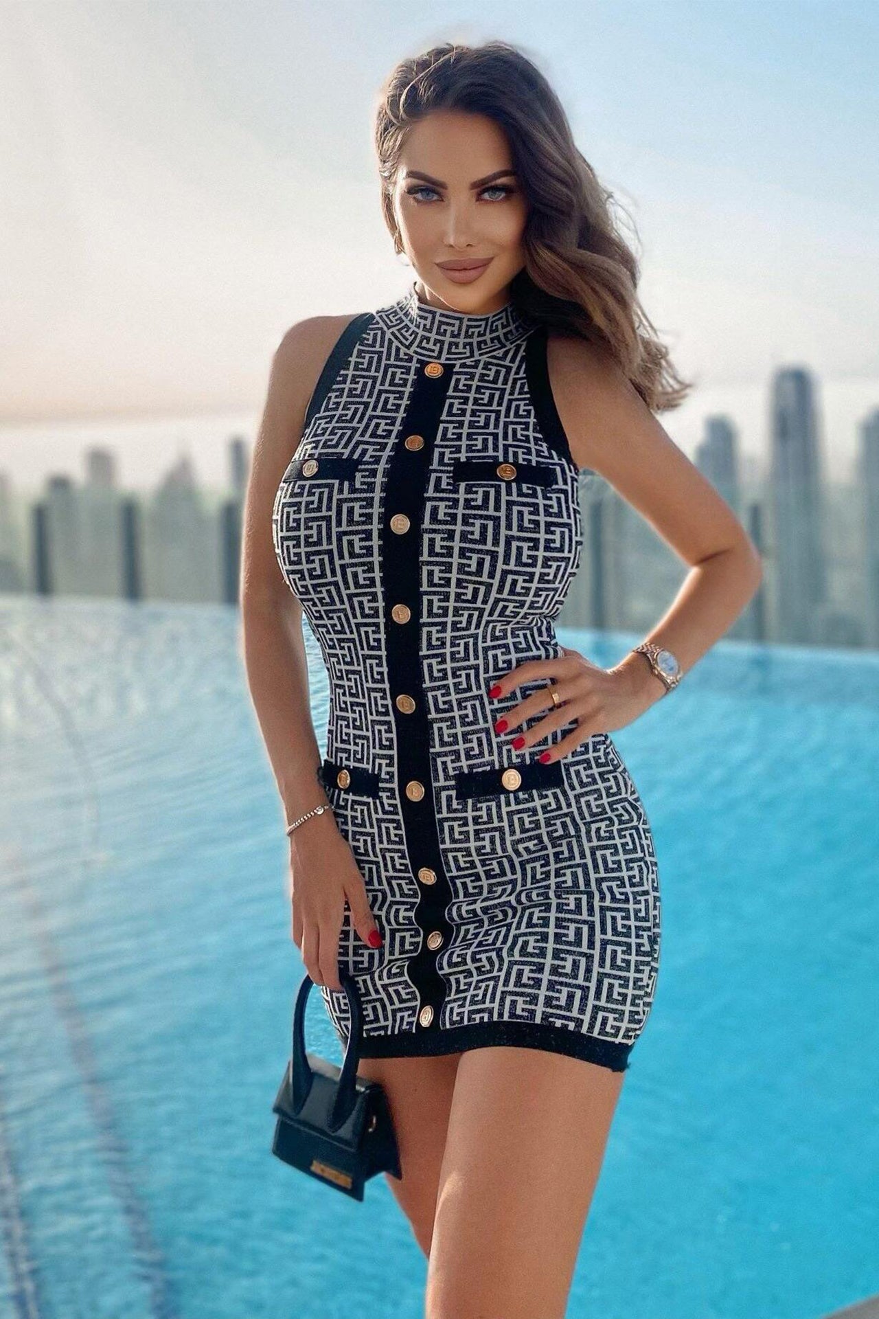 Marcella Sleeveless Mini Dress