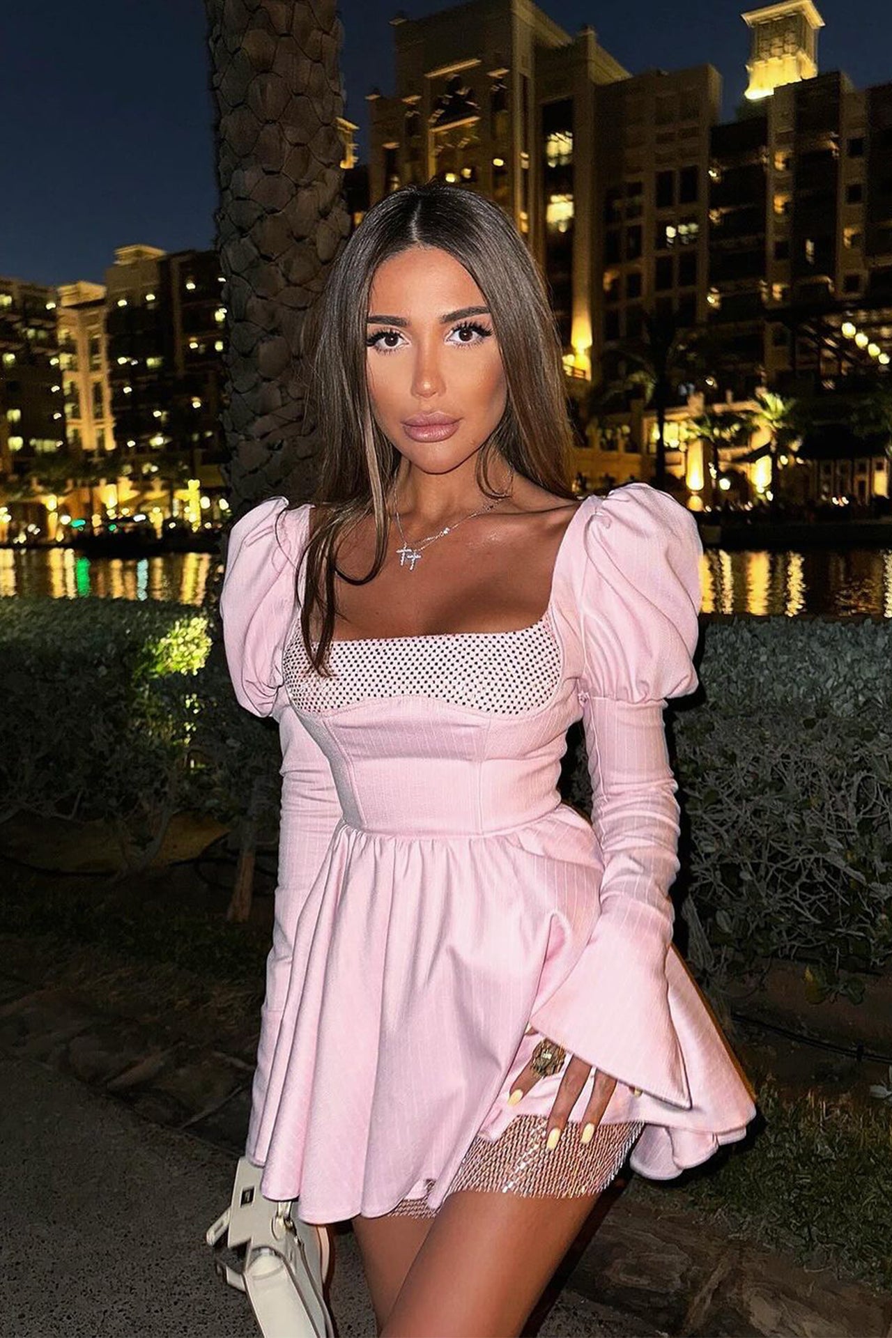 Sienna Mini Dress In Pink