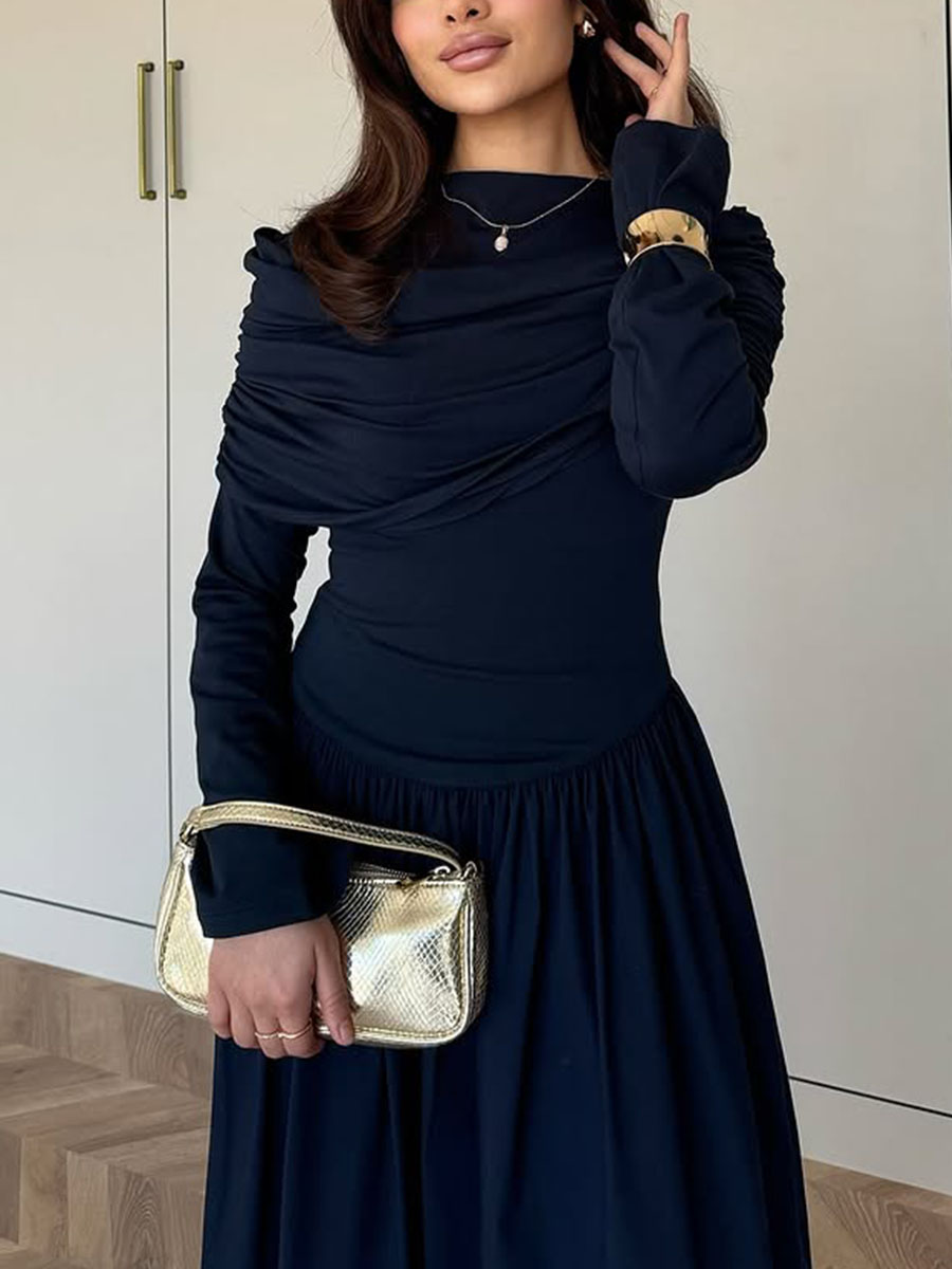 Casual Pleated Dress