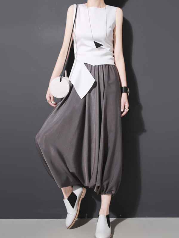 3 Colors Elasticity Cuprammonuium Knickerbockers Culotte Pants