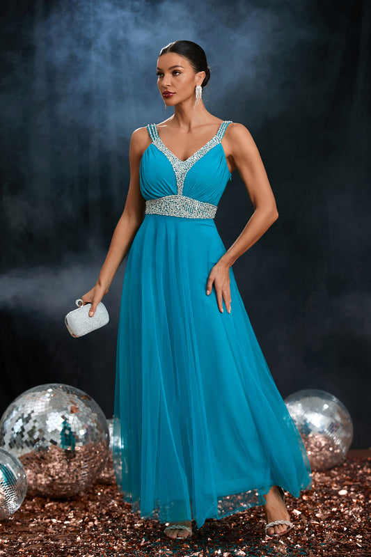 Lavinia Strap Mesh Maxi Dress