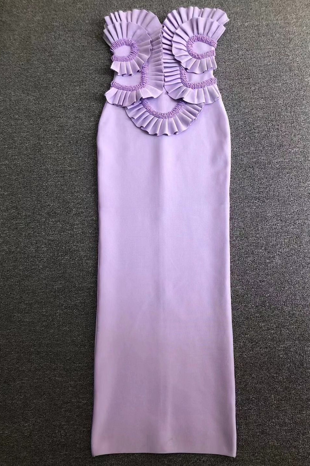 Darcy Strapless Euched Maxi Dress