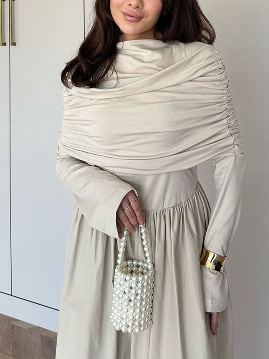 Casual Pleated Dress