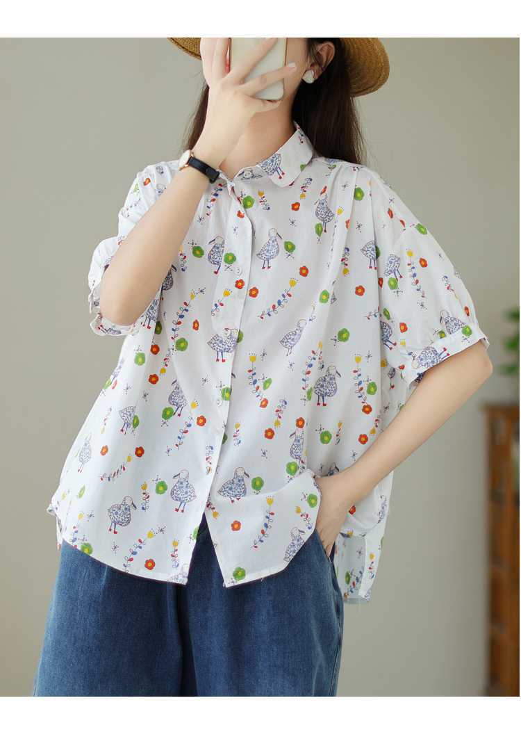 Thin Printed Short Sleeve Shirt