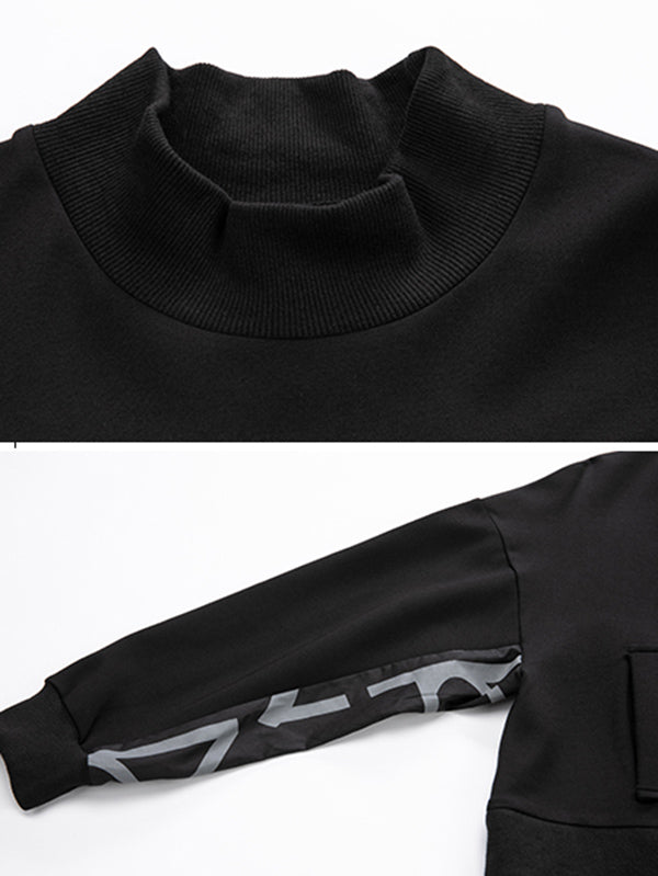 Original Split-Joint False Two Sweatshirt Tops