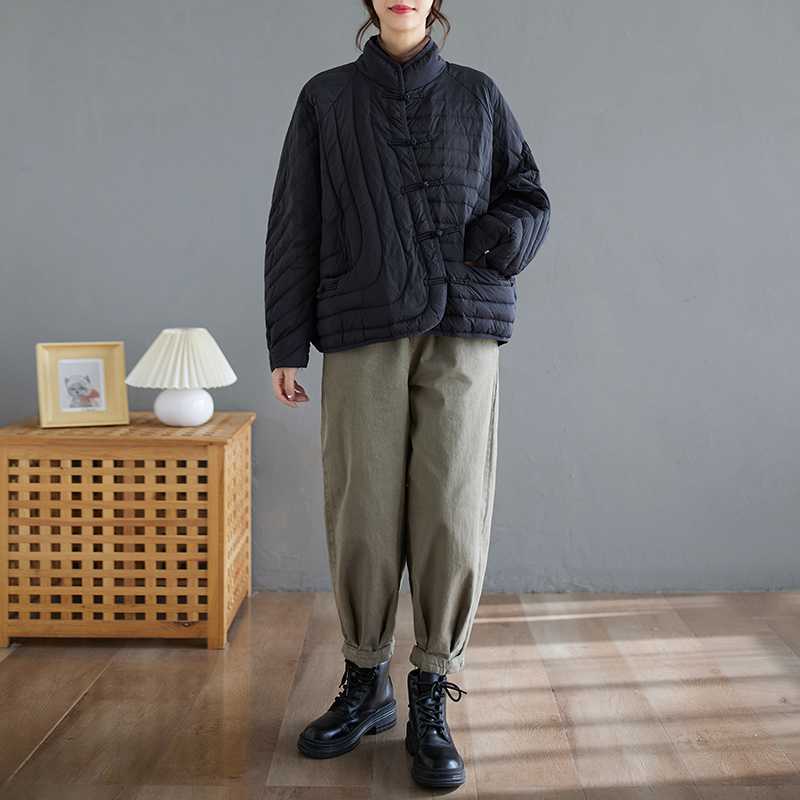 Lightweight Solid Color Cotton Outerwear