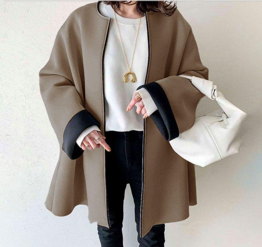 Simple Thickened Long Sleeve Coat