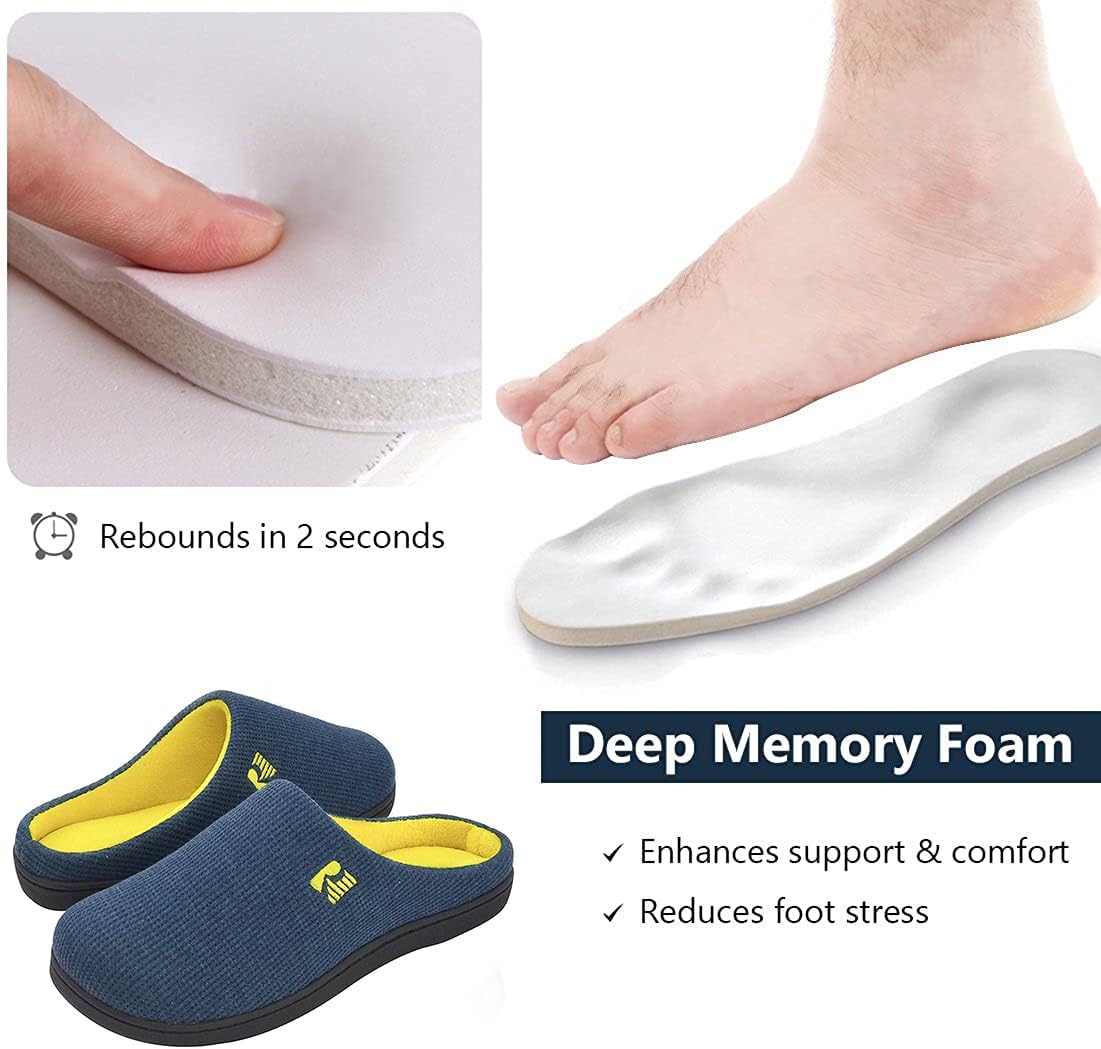 Two-Tone Memory Foam Slipper