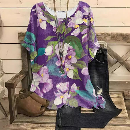 Women's Elegant Printed Loose Shirt