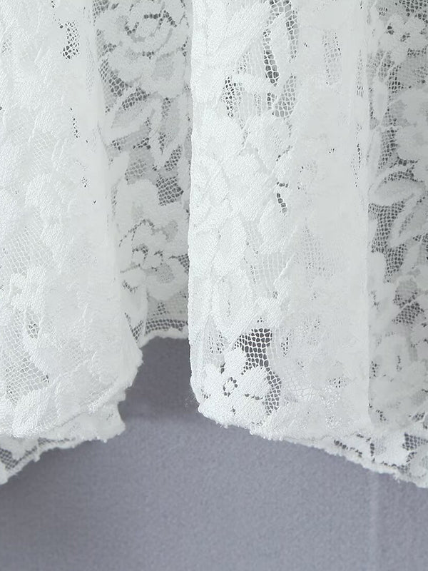 Long Sleeves See-Through Solid Color Mock Neck T-Shirts Tops + Split-Joint Asymmetric High Waisted Skirts Bottom Two Pieces Set