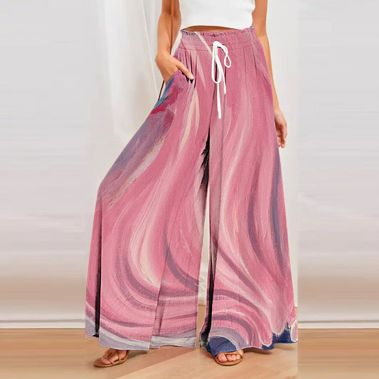 Women's Loose Printed Trousers