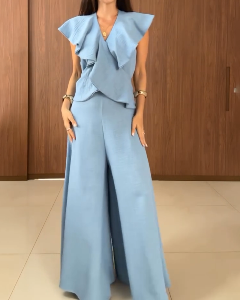 Stylish Multiple Ruffle Jumpsuit