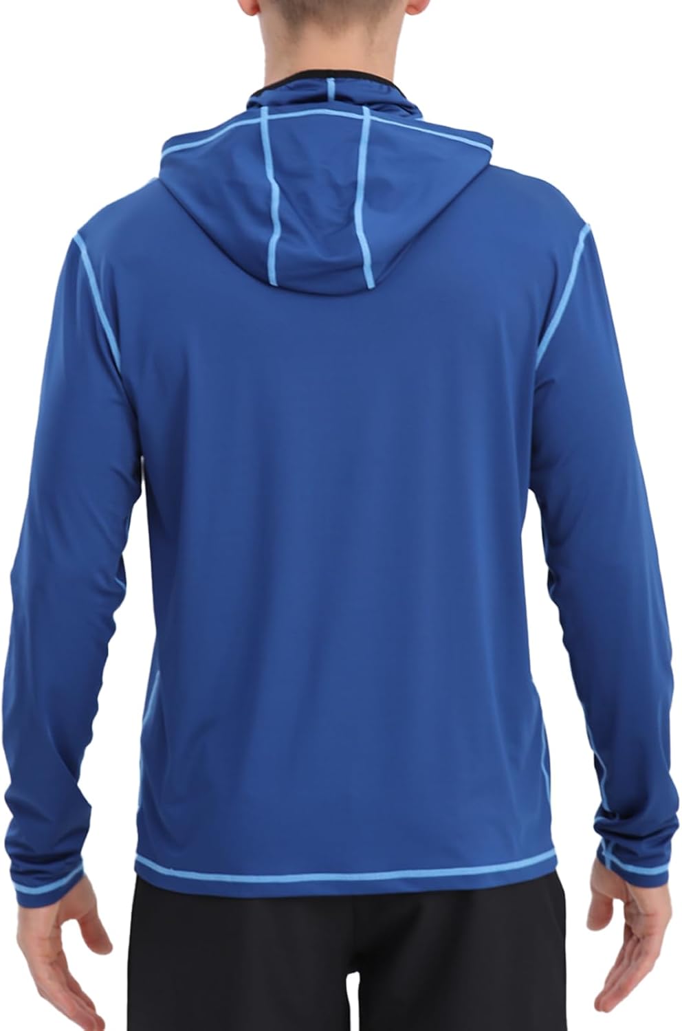 Fishing Shirts for Men,Long Sleeve Rash Guard Shirts Sun Protection Hoodie Athletic Running Hiking Shirt 1/2 Packs