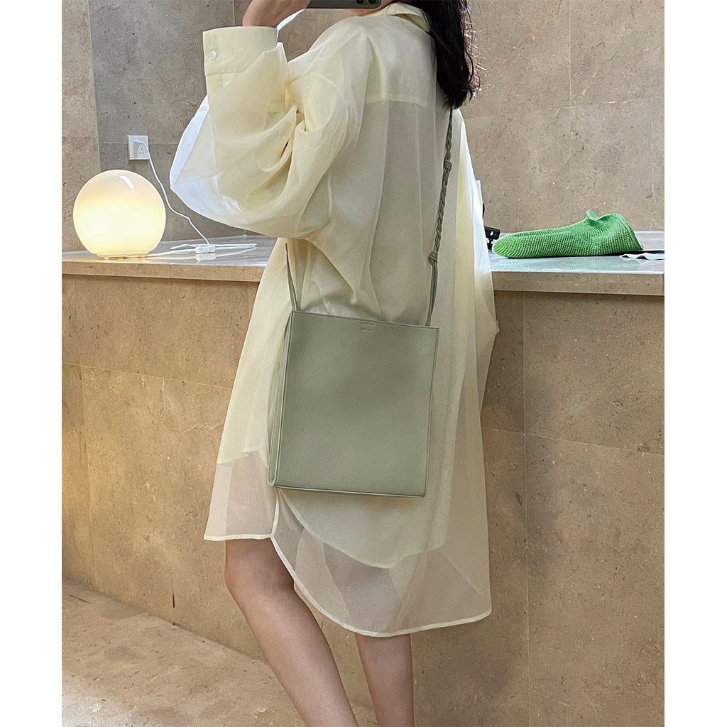 Loose Solid Color Lapel Long Sleeve Shirt