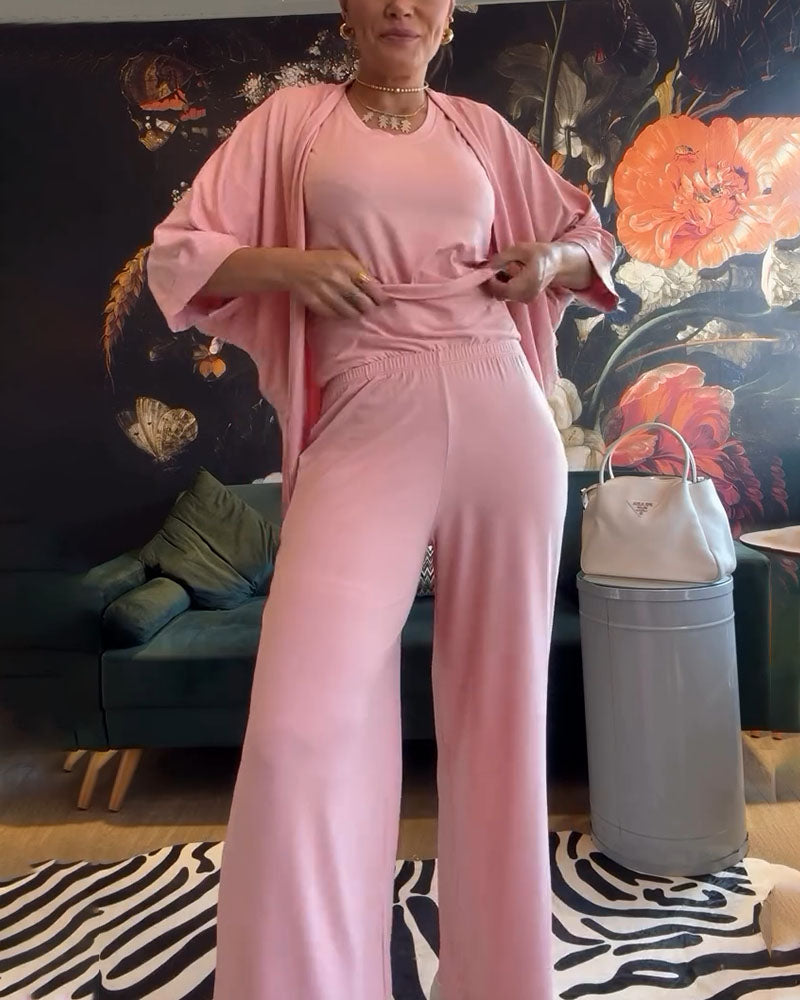 Casual home three piece set