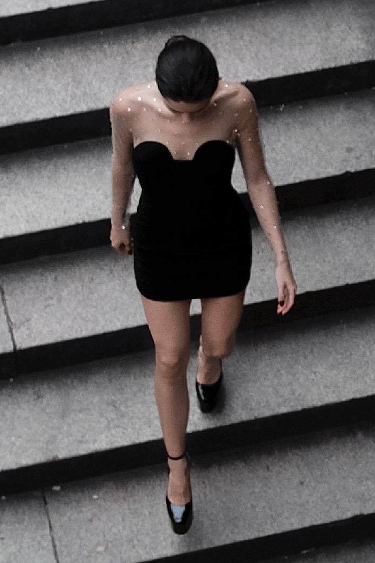 Camila Black Long Sleeve Mini Dress