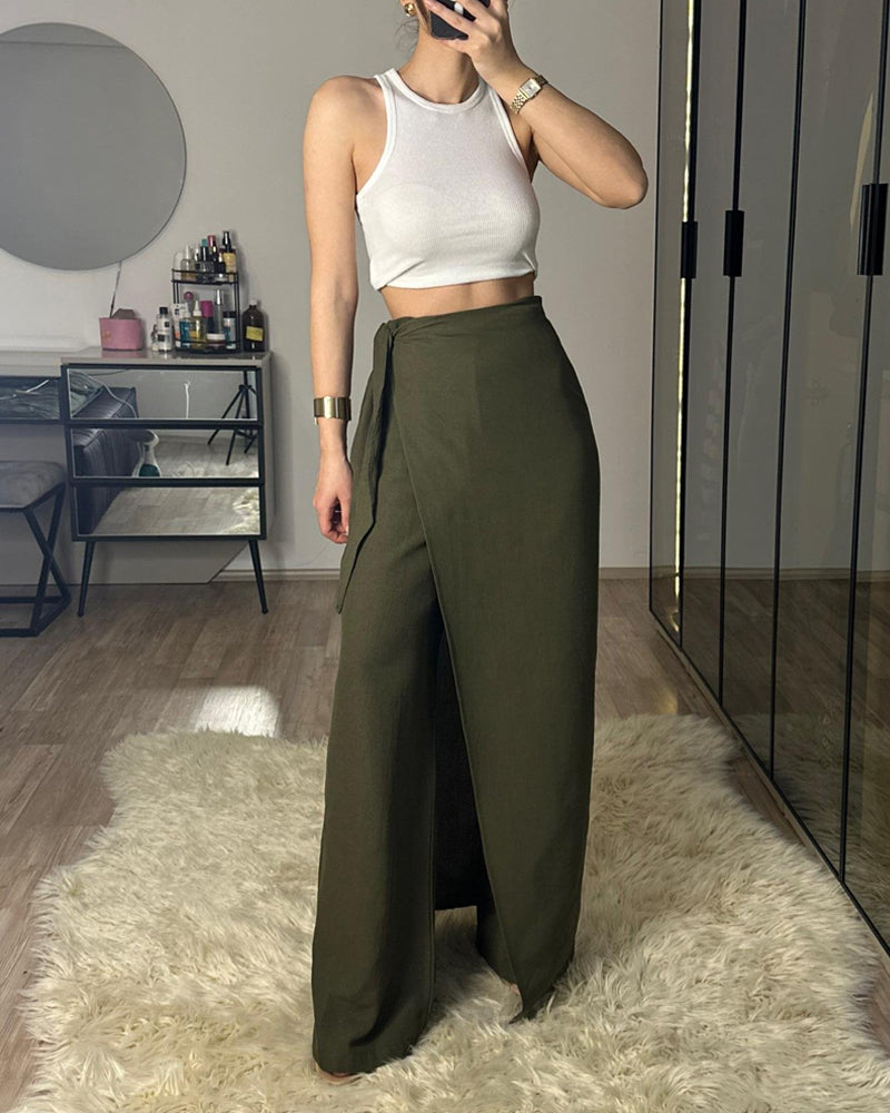 Fashion Comfortable Lace-Up Pants