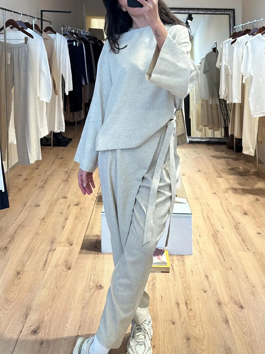 Irregular strap casual two-piece set