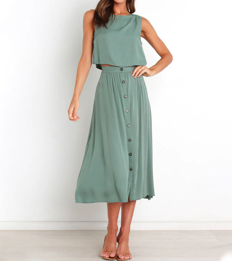 Sweet Sexy Waist Solid Color Suits