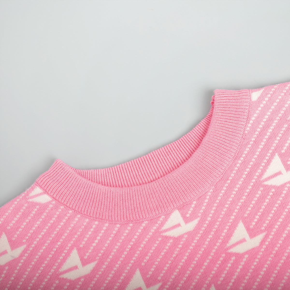 Round neck sailing sweater winter commuter loose knitted pullover women's top