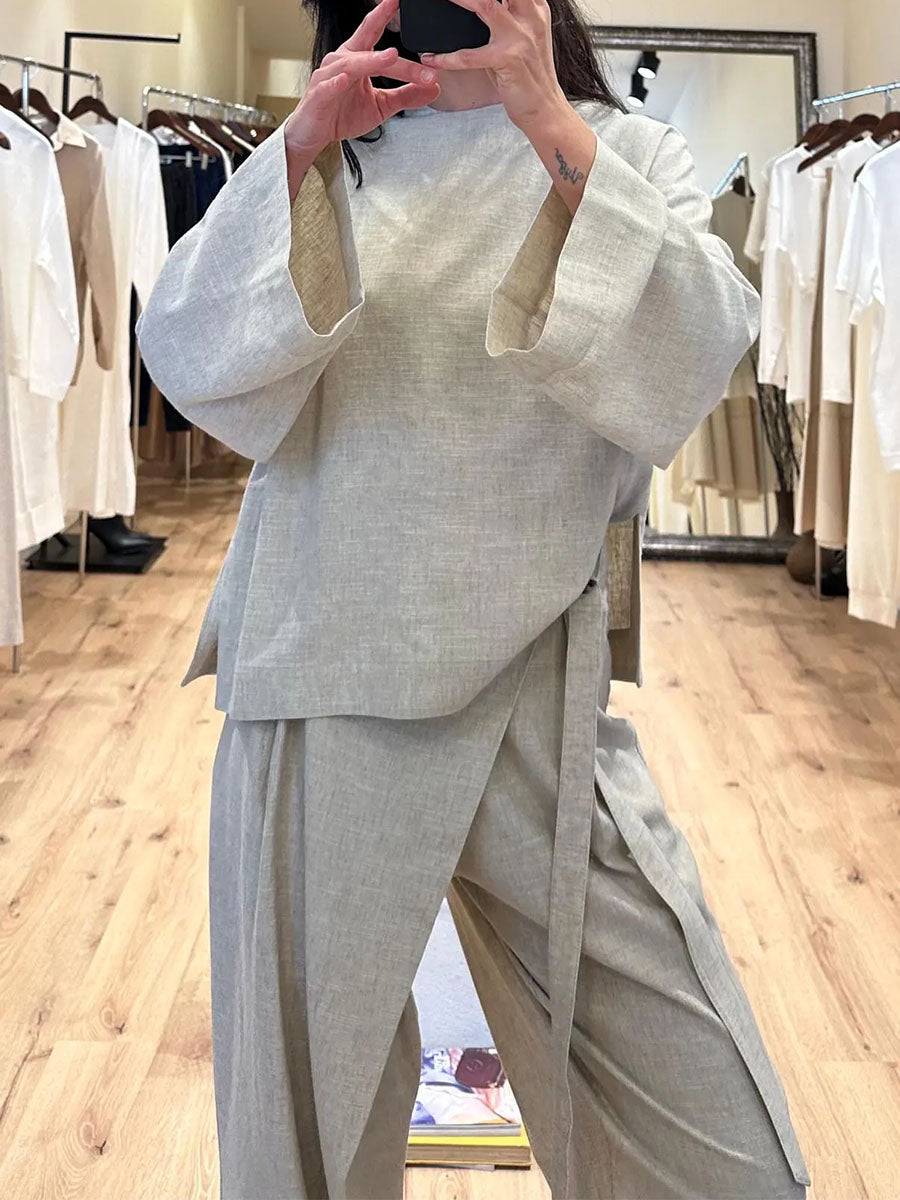 Irregular strap casual two-piece set