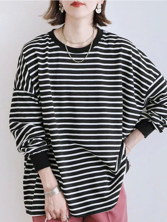 Casual Cotton Long Sleeve Sweatshirt