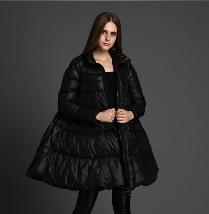 A-Line Women Winter Puffer Coat,Warm Thick 90% Duck Down Coat