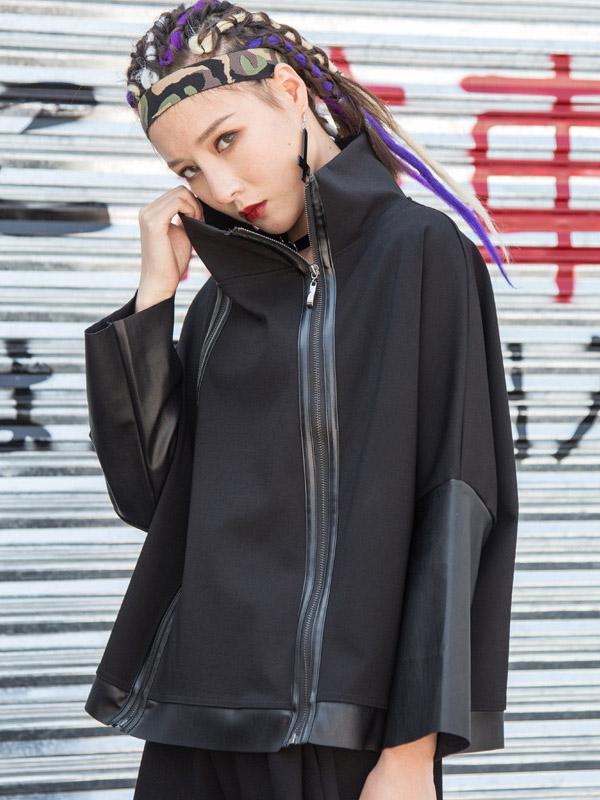 Loose Double Zipper Long Sleeves Sweatshirt