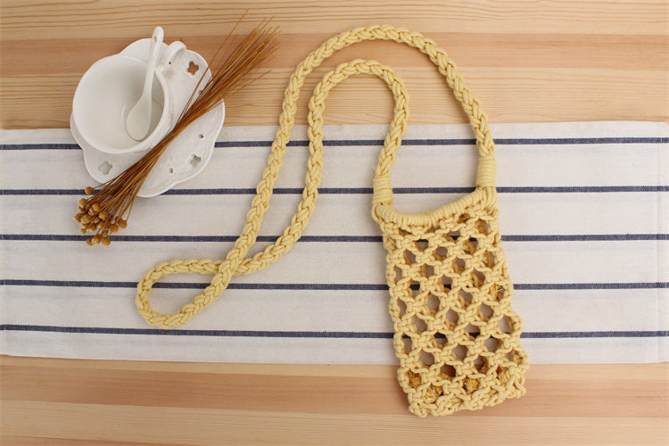 Fashion All-match Popular Woven Shoulder Bag