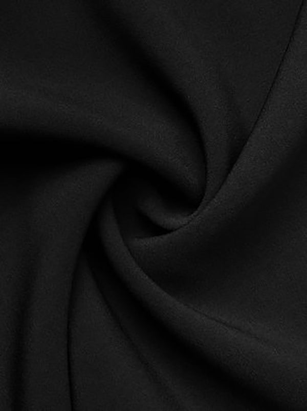 Bodycon Sleeveless Contrast Color Ruffle Trim Split-Joint V-Neck Maxi Dresses