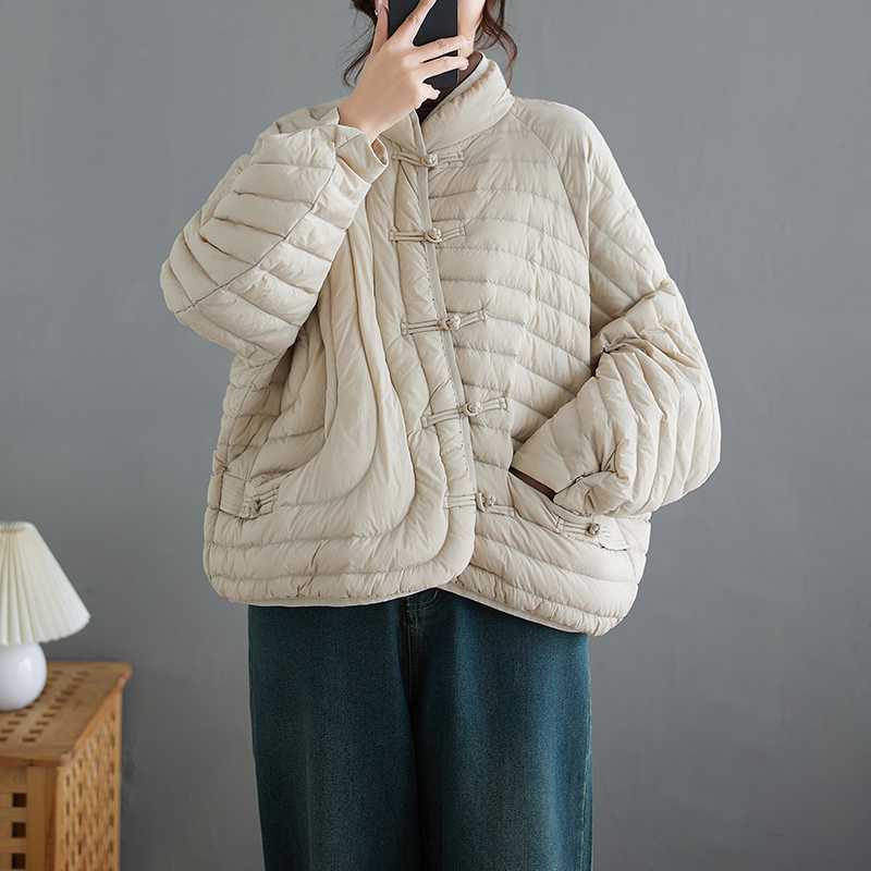 Lightweight Solid Color Cotton Outerwear